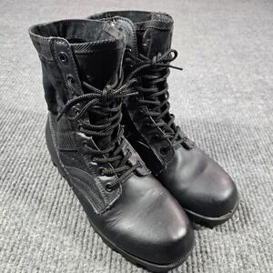 Rothco Boots Mens Size 8 Black Tactical Synthetic Military Lace Up 8R Lug Sole